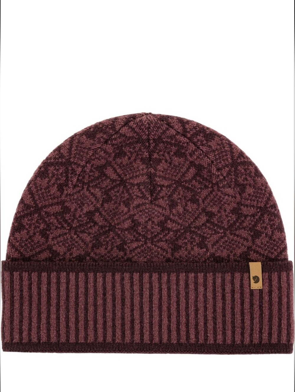 FJALLRAVEN⁷ SNOW BEANIE IN PORT /UNISEX /ONE SIZE /HEAD CIRCUMFERENCE - 20.4 IN